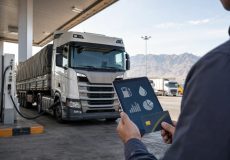 سوخت&zwnj;گیری کامیون در جایگاه و بررسی سهمیه سوخت گازوئیل کامیون با کارت سوخت